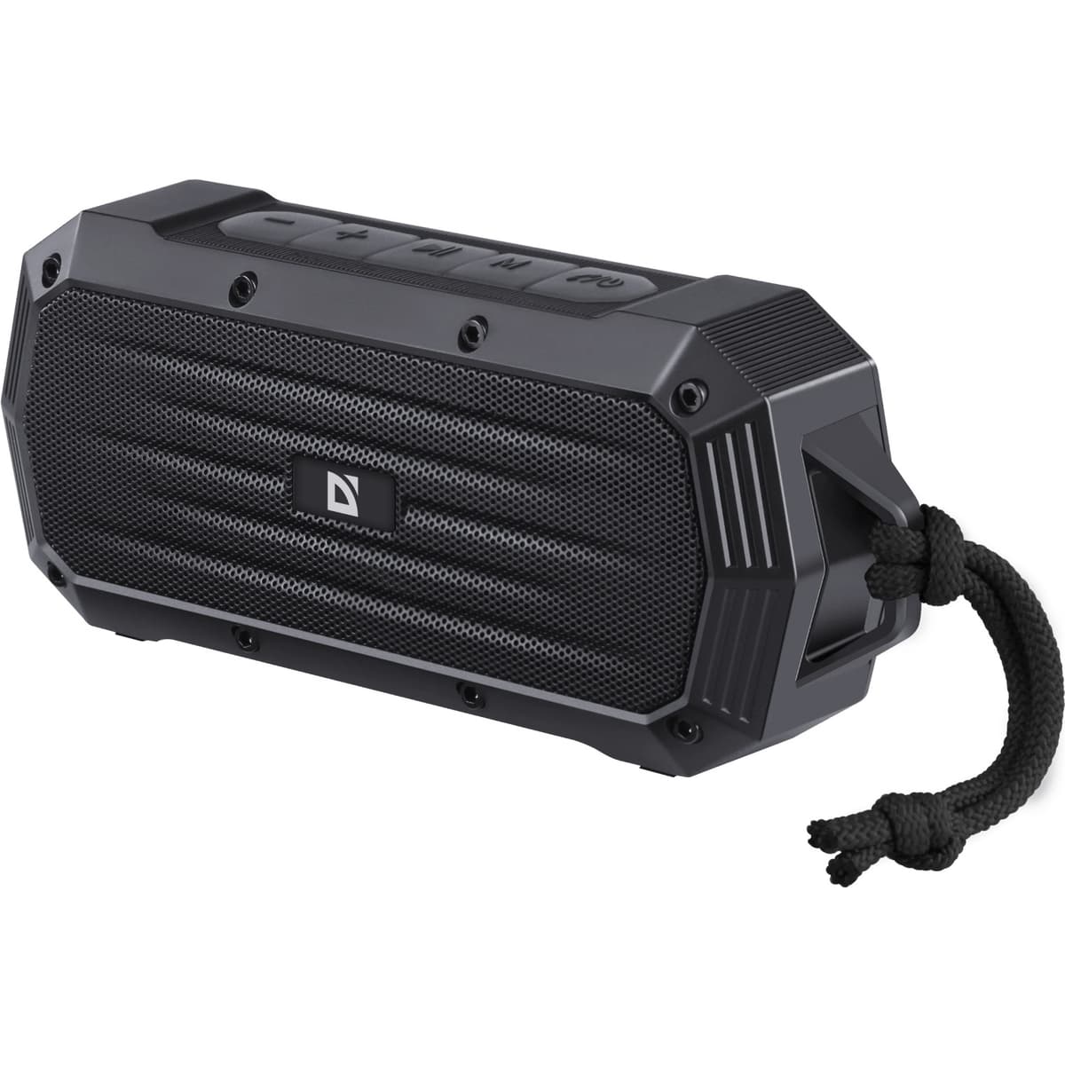 Портативная Bluetooth колонка Defender Octagon 1.0 5W BT FM USB TF AUX IPX5 Black (65039)