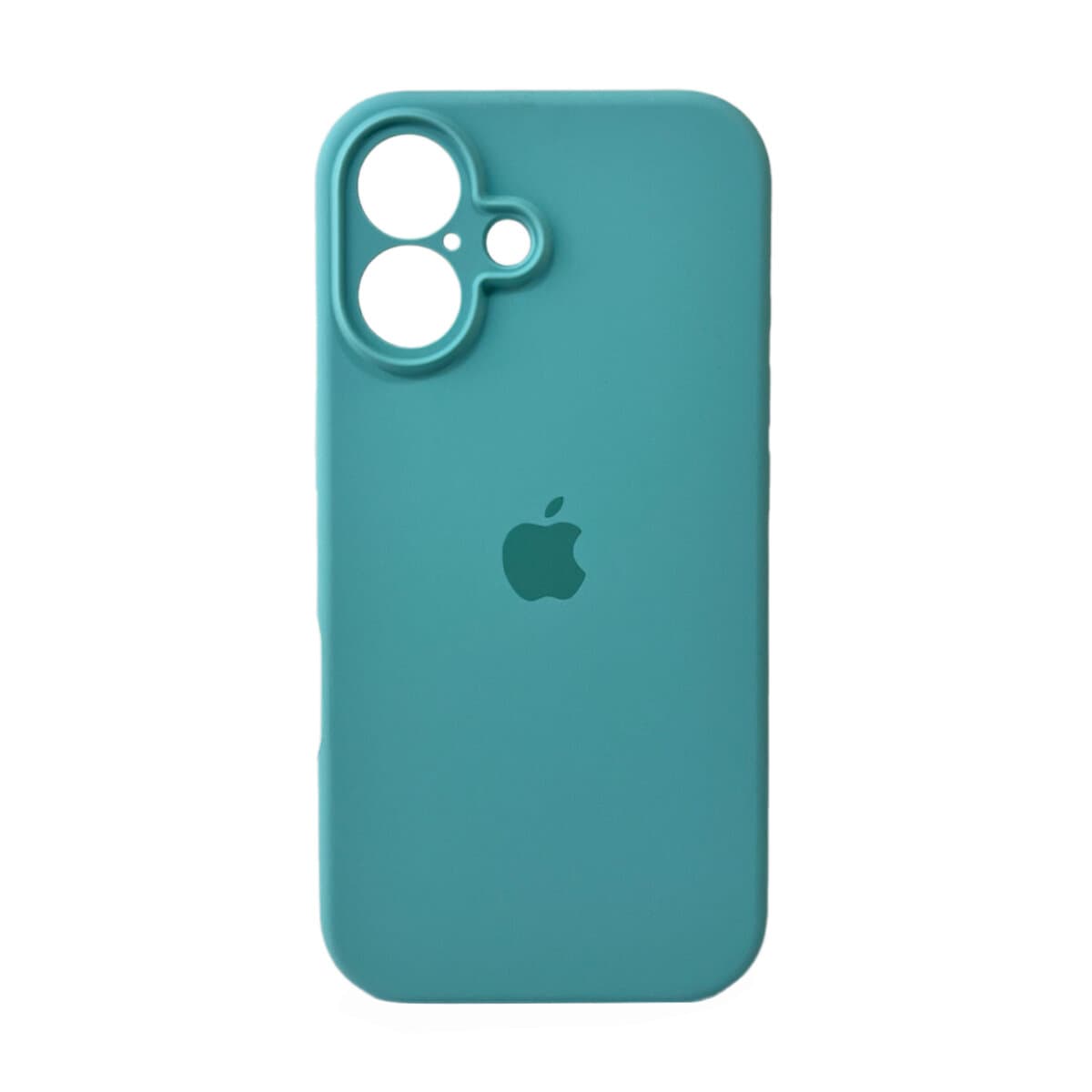 Защитный чехол-накладка Silicone Full Case AA Camera Protect для Apple iPhone 16 Sea Blue (FullAAi16-17)