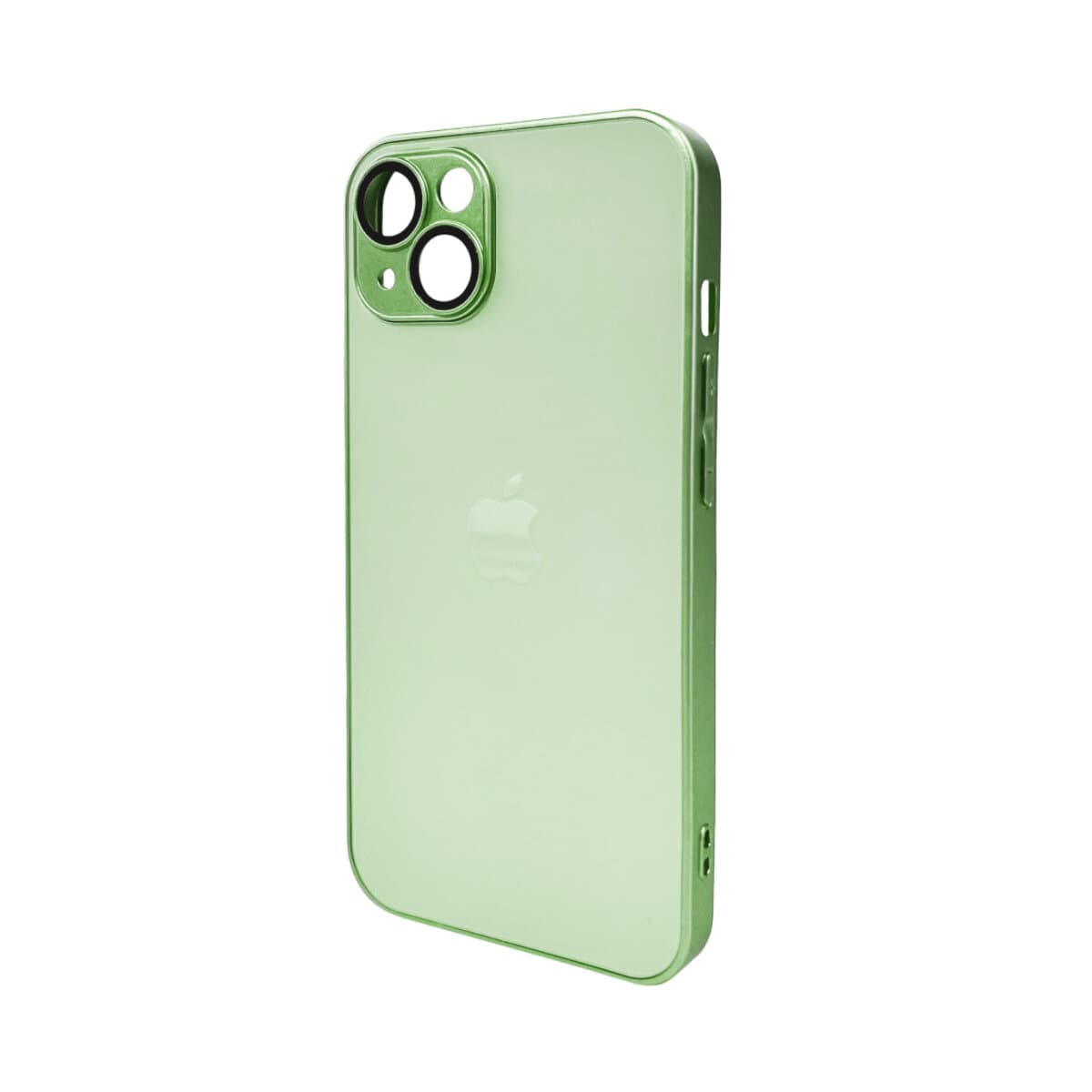 Захисний чохол-накладка AG Glass Matt Frame Color Logo для Apple iPhone 12 Light Green (AGMattFrameiP12LGreen)