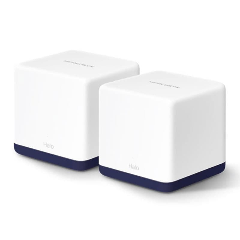 Домашня Mesh Wi-Fi система Mercusys H50G AC1900 Whole-Home Mesh Wi-Fi/3x1000Mbps LAN комплект 2шт White-Blue (Halo H50G(2-pack))