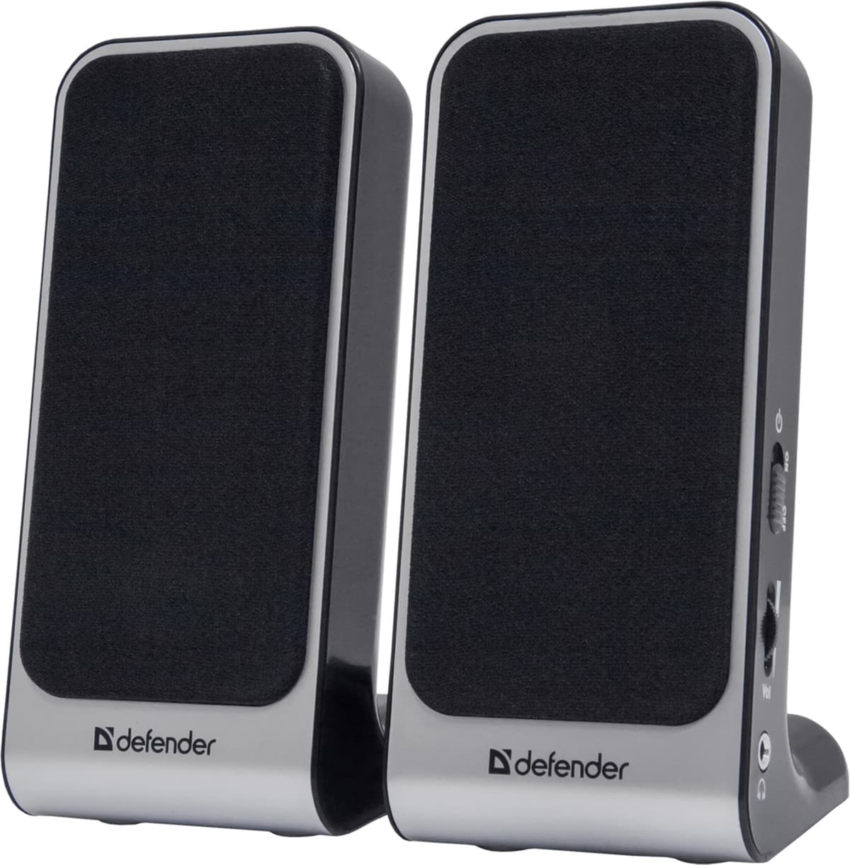 Комп'ютерні колонки 2.0 Defender SPK-225 2Вт пластик USB Black-Grey (65220)