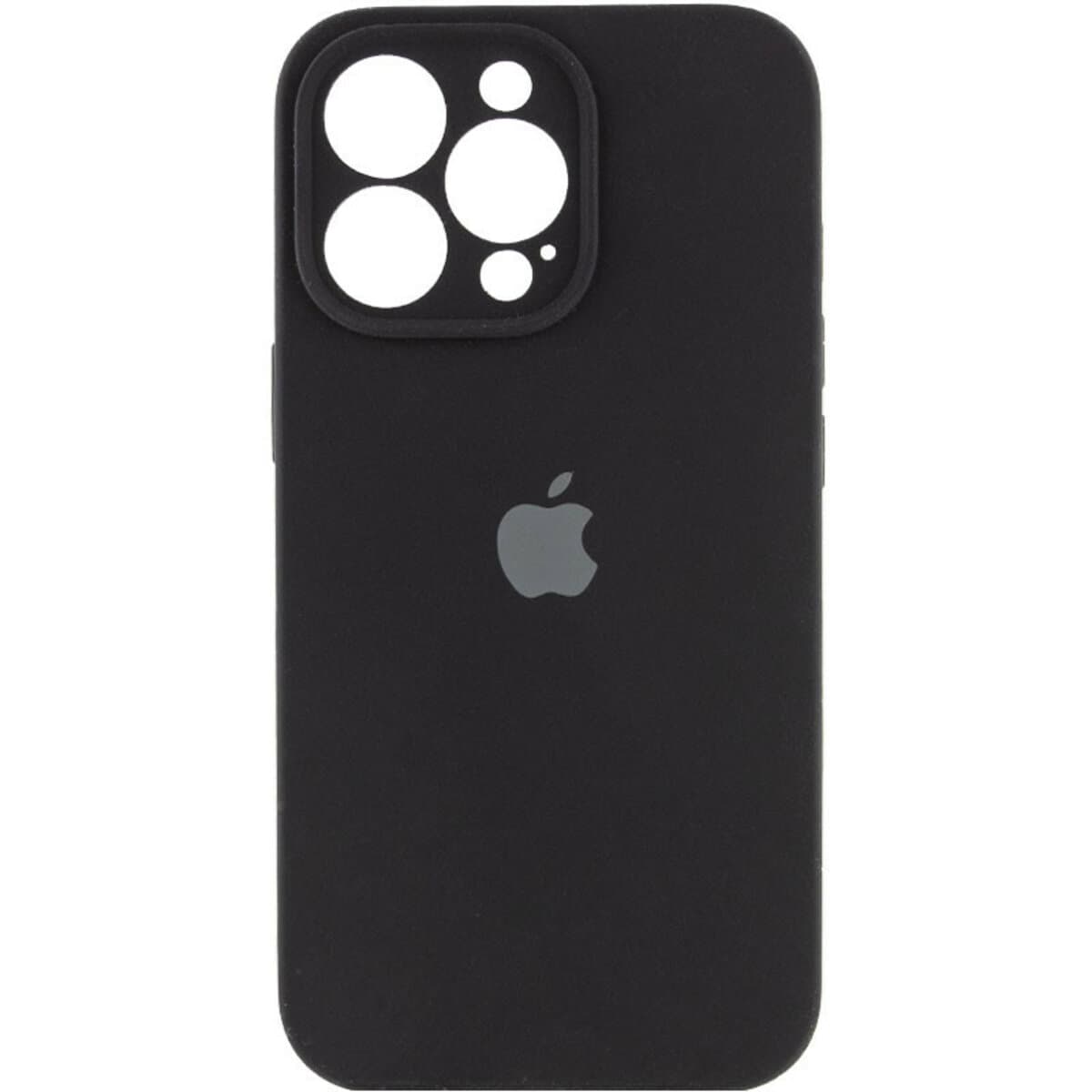 Защитный чехол-накладка Silicone Full Case AA Camera Protect для Apple iPhone 13 Pro Max Black (FullAAi13PM-14)