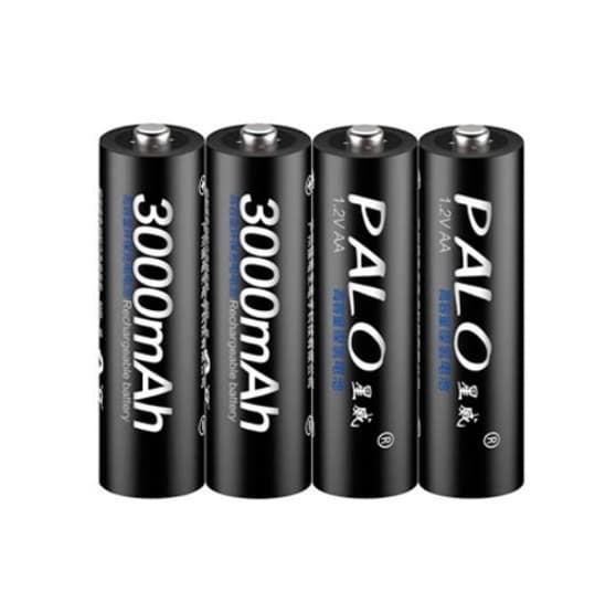 Комплект акумуляторів у кейсі Palo AA 1.2В 3000mAh 4шт Ni-MH Black (677110)