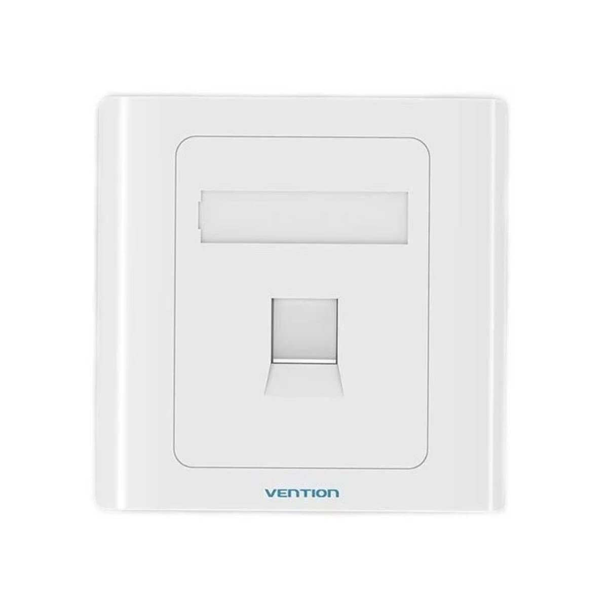 Мережева розетка Vention 1 Port RJ45 keystone Jack Wall Plate White 86 Type White (IFAW0)