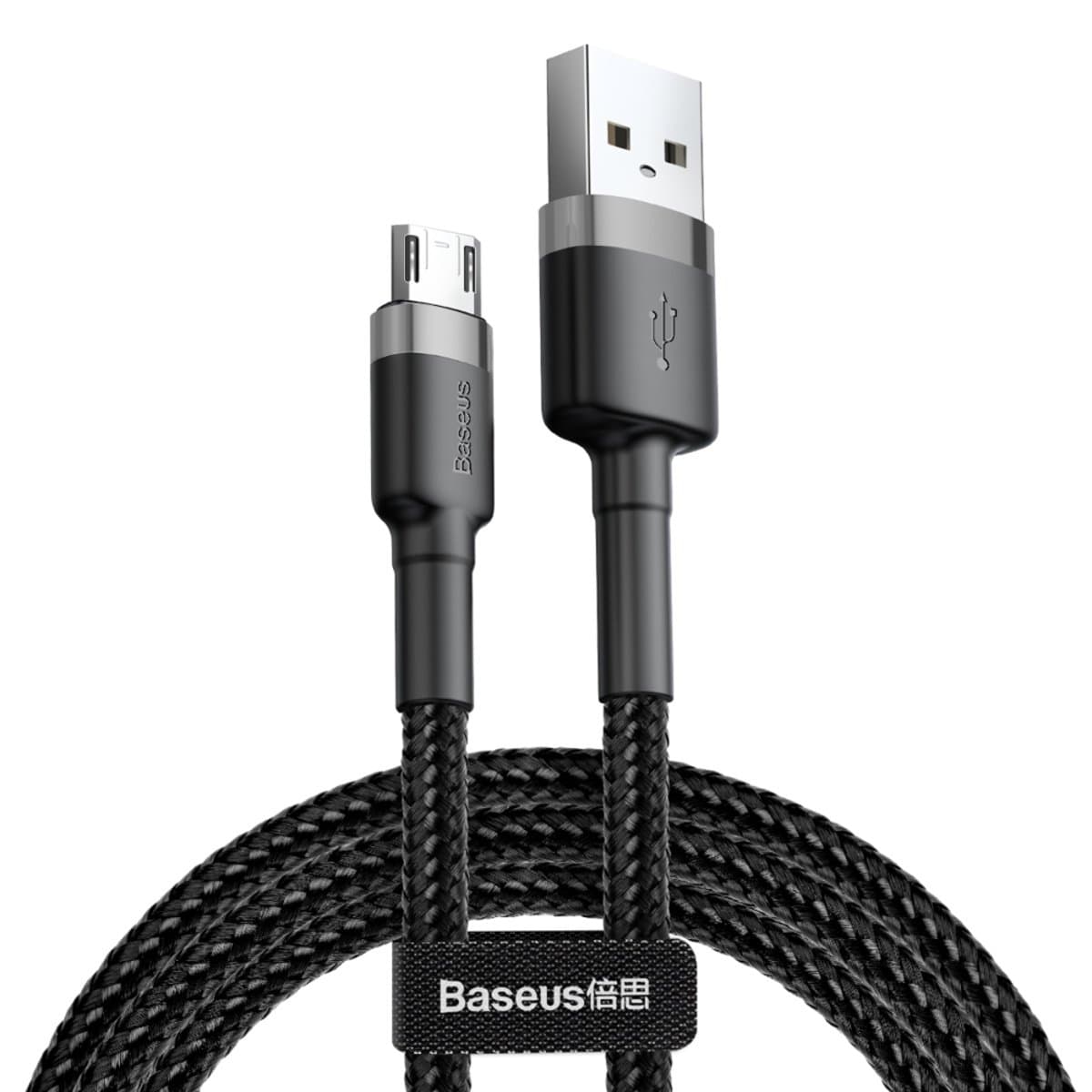 Кабель Baseus cafule Cable USB-micro USB 2.4A 0.5M Black (CAMKLF-AG1)