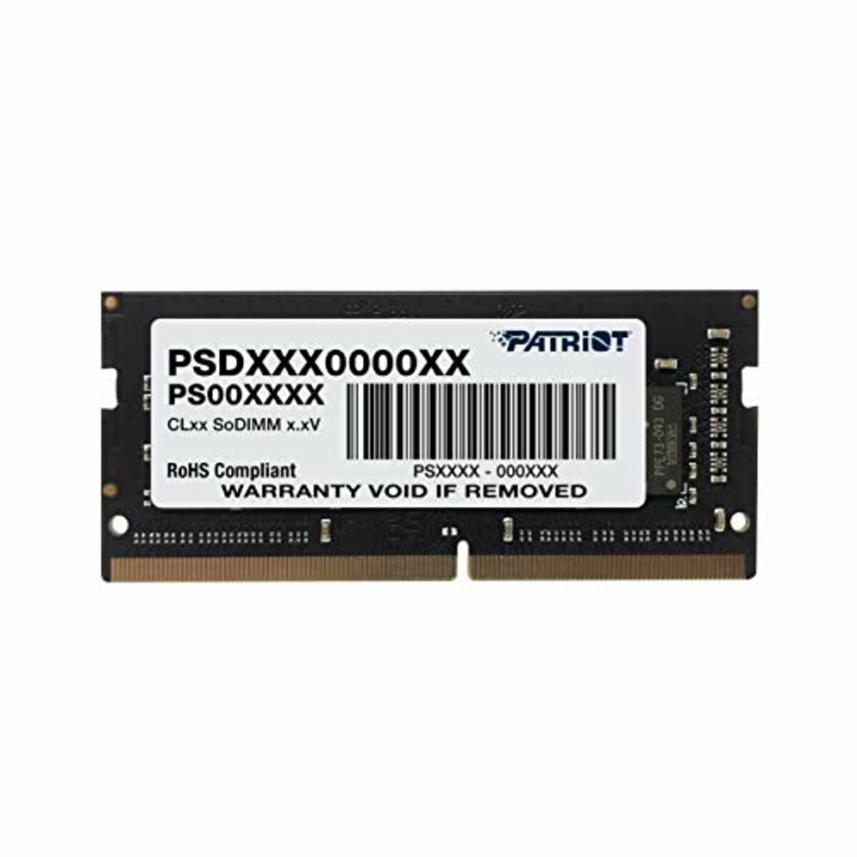 Оперативна пам'ять DDR4 Patriot SL 4GB 2400MHz CL17 256X16 SODIMM (PSD44G240082S)