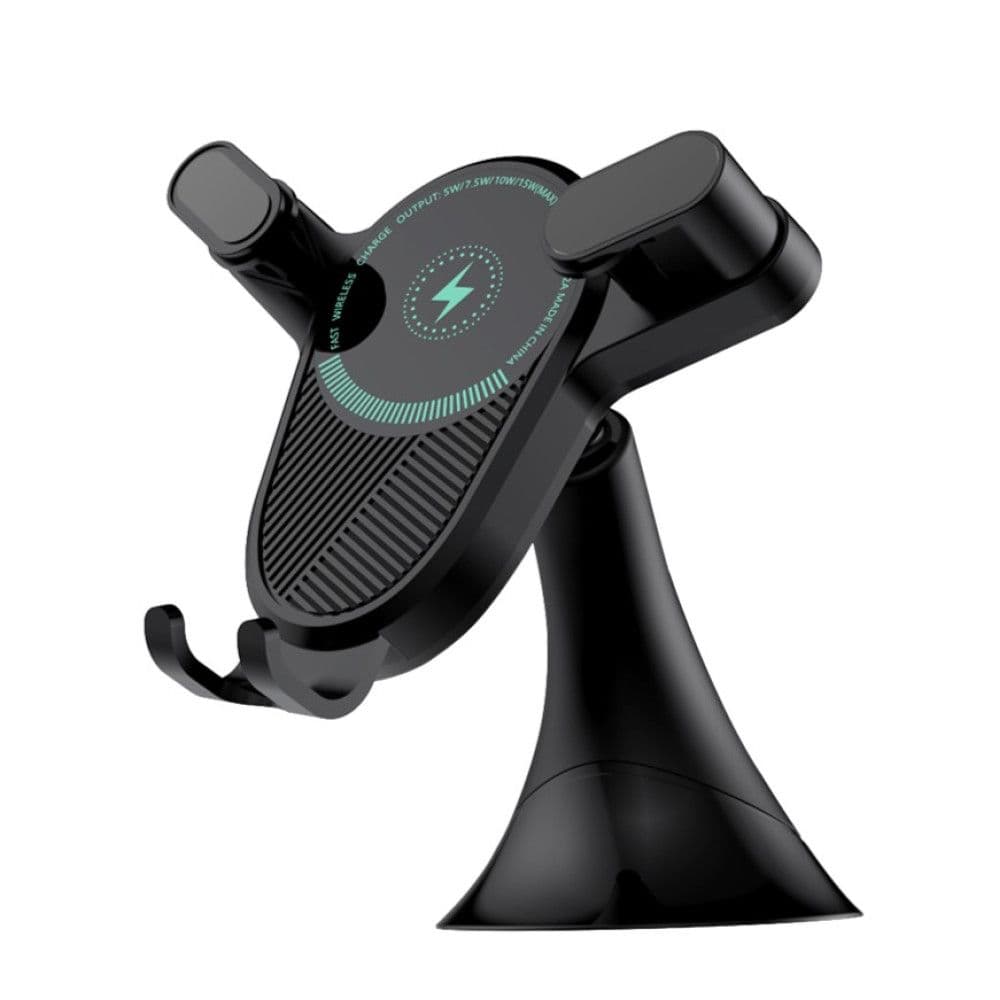 Тримач для телефону автотримач з бездротовою зарядкою WUW-Z34 15W Black (WUW-Z34)