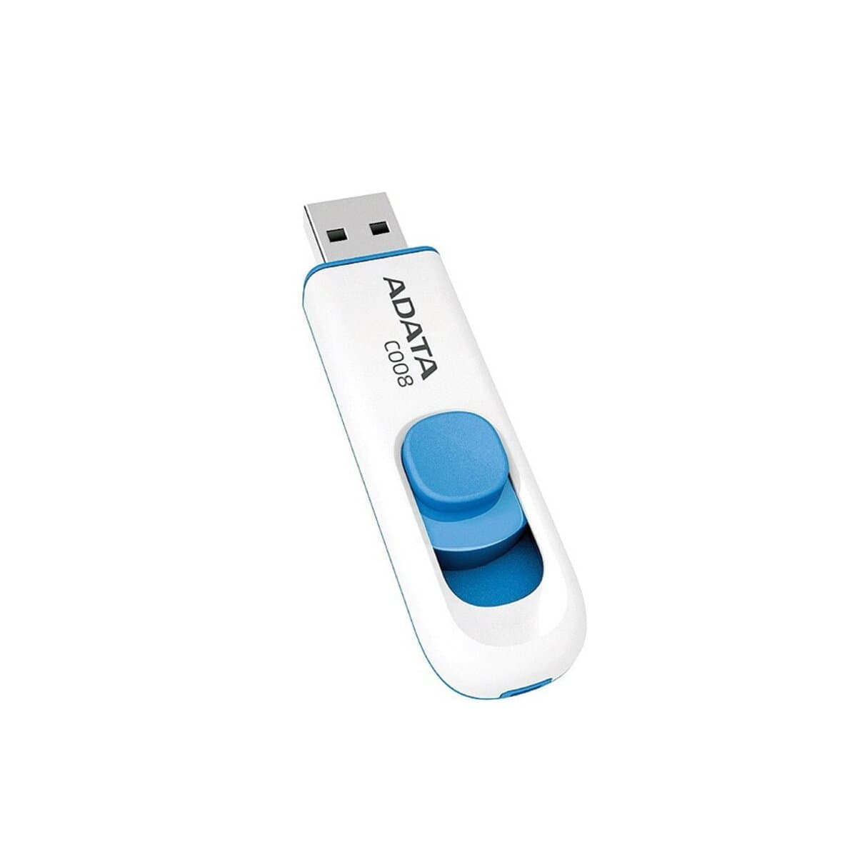 Флеш пам'ять флешка Flash A-DATA C008 32Gb USB 2.0 White-Blue (AC008-32G-RWE)