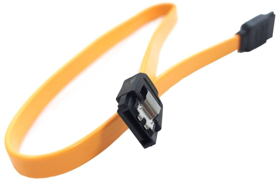 Кабель S0636 SATA 3.0 7pin FF 40см із защіпками Yellow