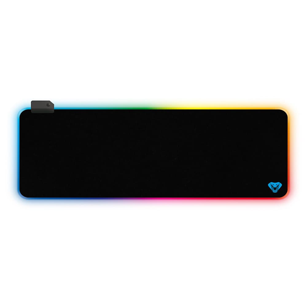 Ігрова поверхня килимок для мишки Media-Tech MT262 RGB 800x305x3mm з підсвіткою Black