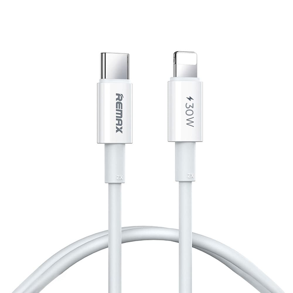 Кабель REMAX Dofon Series RC-C026 30W 3A 1m PD Fast Charging Data Cable Type-C to Lighning White