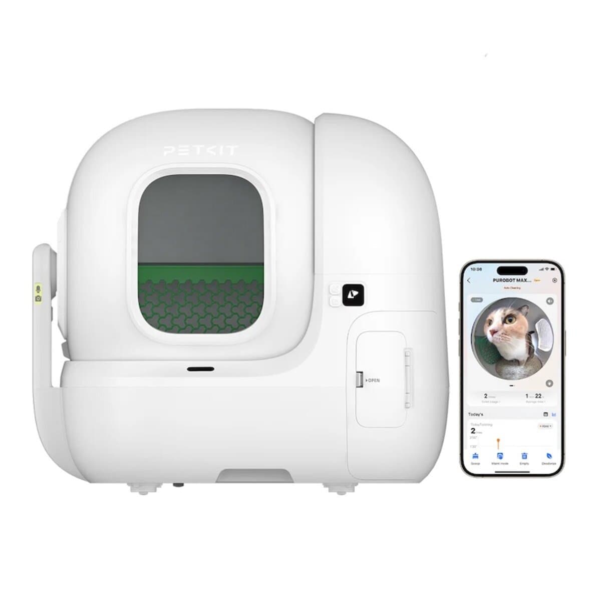 Автоматичний смарт лоток для котів PETKIT Purobot Max Pro with Camera 65л White (P9904)