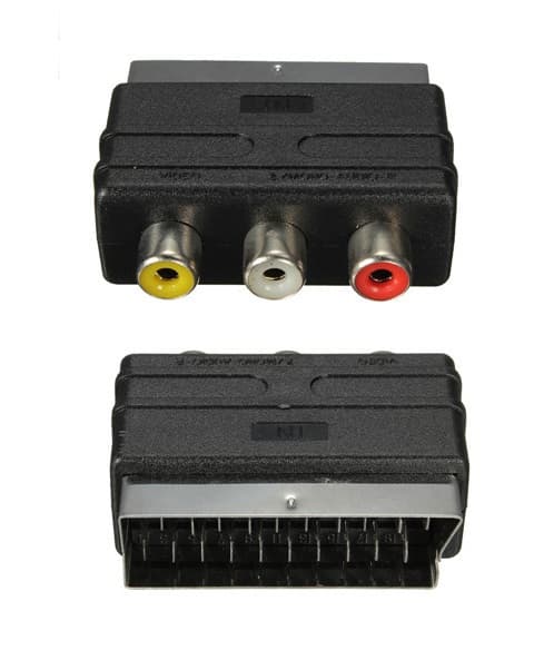 Переходник S0724 SCART M - RCAx3 F AV Black