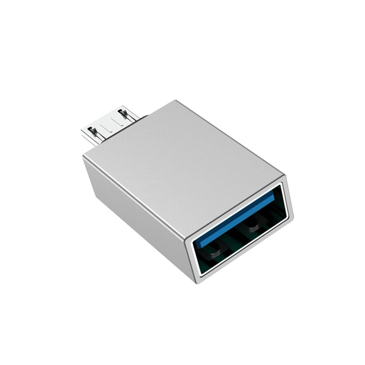 Адаптер перехідник BOROFONE BV2 adapter USB to Micro-USB converter OTG support USB 3.0 Grey (BV2)