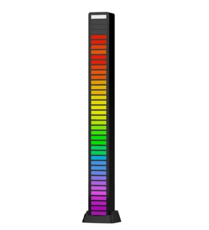 Настільний світлодіодний RGB-світильник еквалайзер D-09-RGB Bluetooth Black (677080)