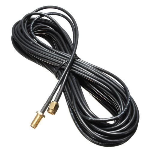 Коаксіальний кабель подовжувач Wi-Fi RP to SMA антена 9м Black (313289)