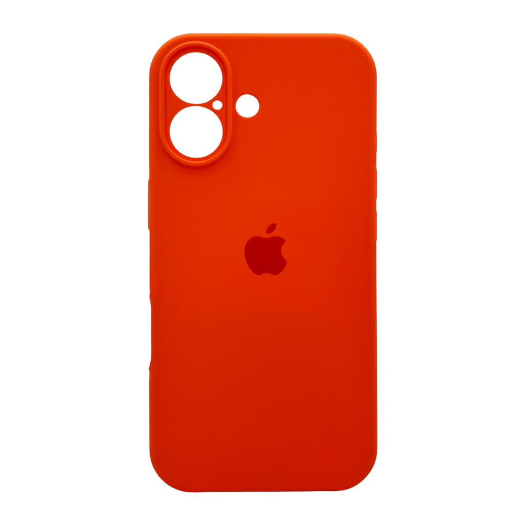 Защитный чехол-накладка Silicone Full Case AA Camera Protect для Apple iPhone 17 Orange (FullAAi17-52)