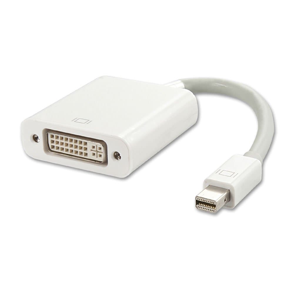 Перехідник S0217 mini DisplayPort M-DVI F 29 1080p 20см White