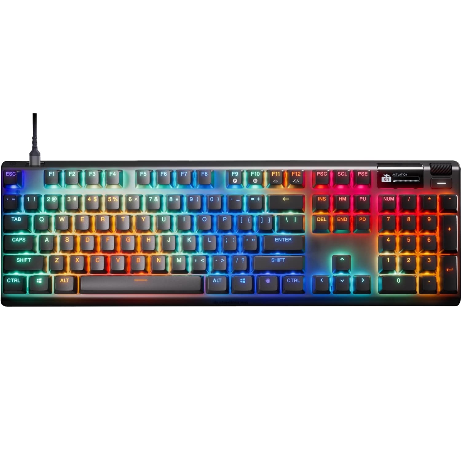 Дротова ігрова оптична клавіатура SteelSeries Apex Pro Gen 3 UA Black (64660)