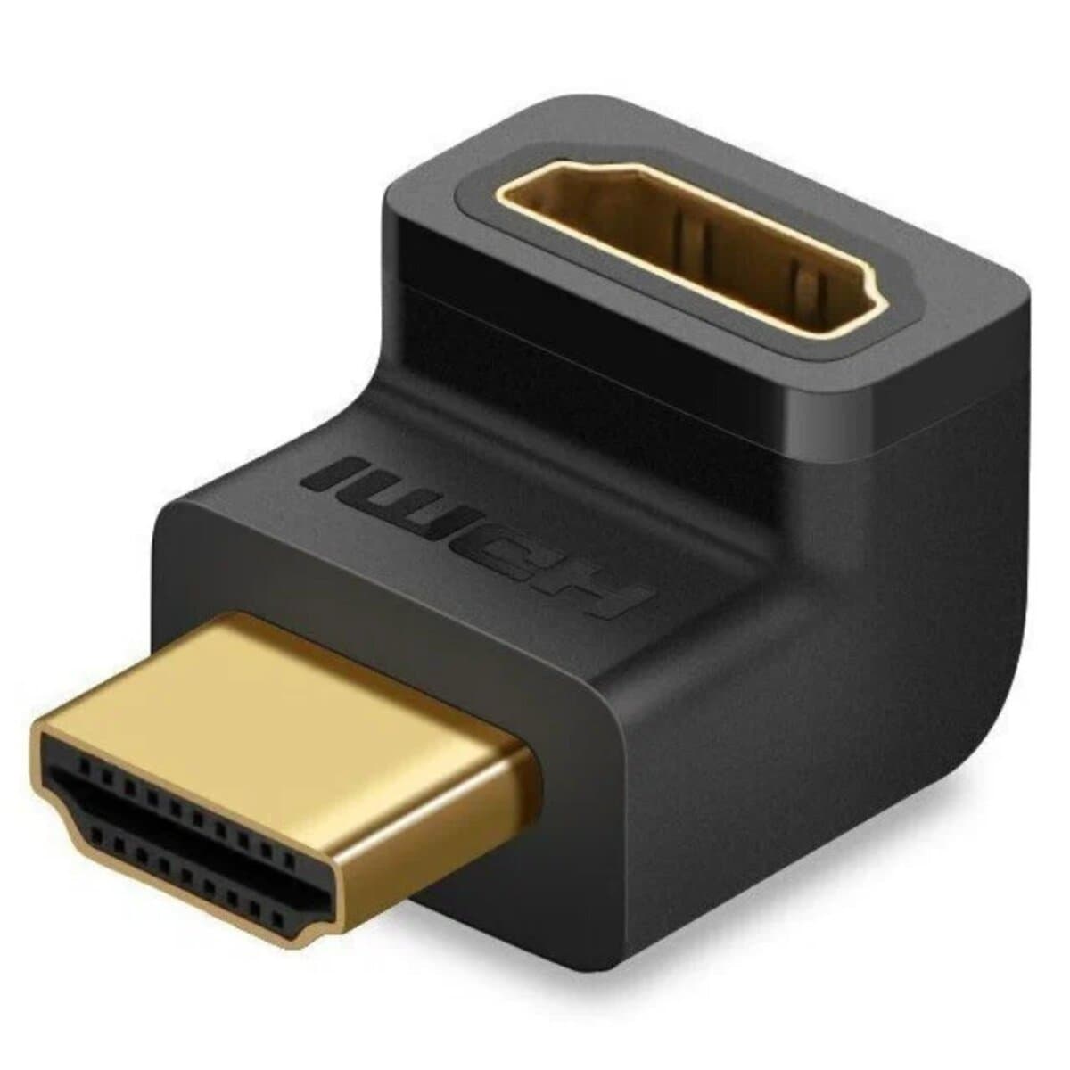 Угловой переходник адаптер UGREEN HDMI to HDMI 4K Adapter Male to Female Up-angled Black (UGR-20110)