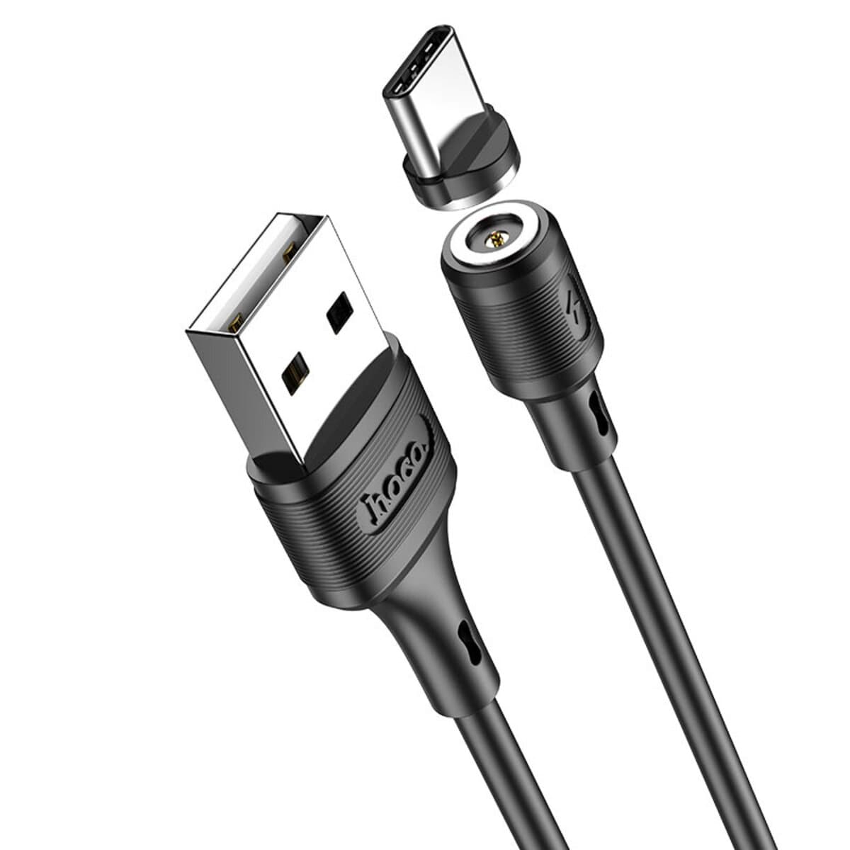 Кабель HOCO X52 USB to Type-C 3A 1m PVC magnetic Black