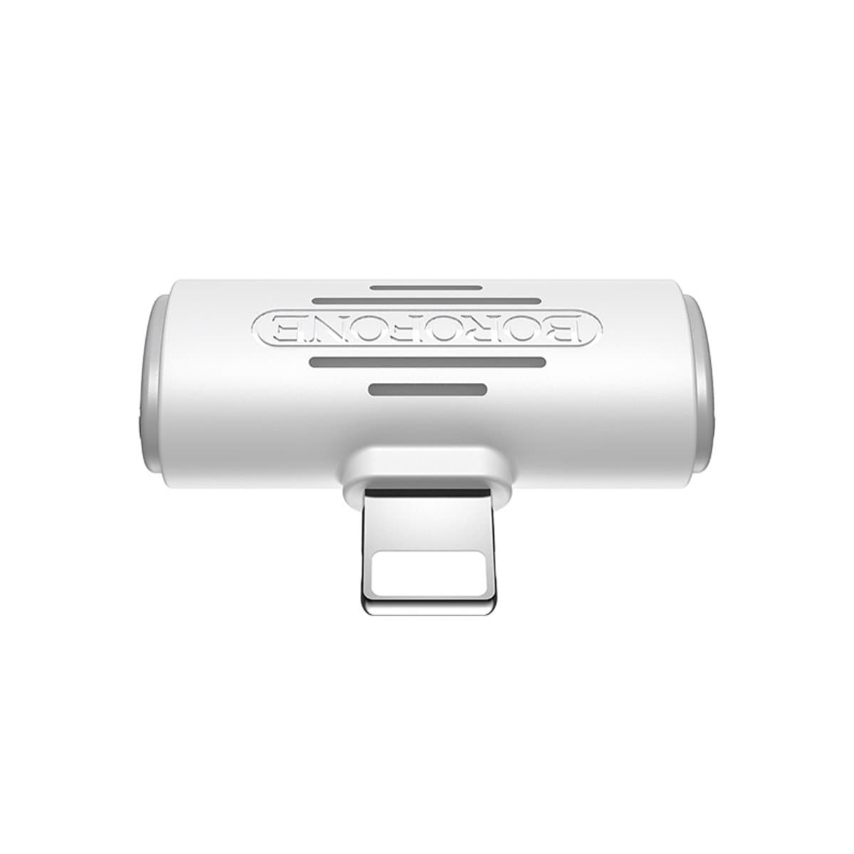 Аудіо адаптер BOROFONE BV6 Comfortable 2xLightning digital audio converter White (BV6W)