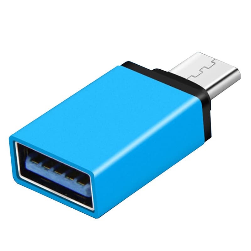 Перехідник S0875 USB3.1 Type-C - USB 3.0 AF OTG Blue