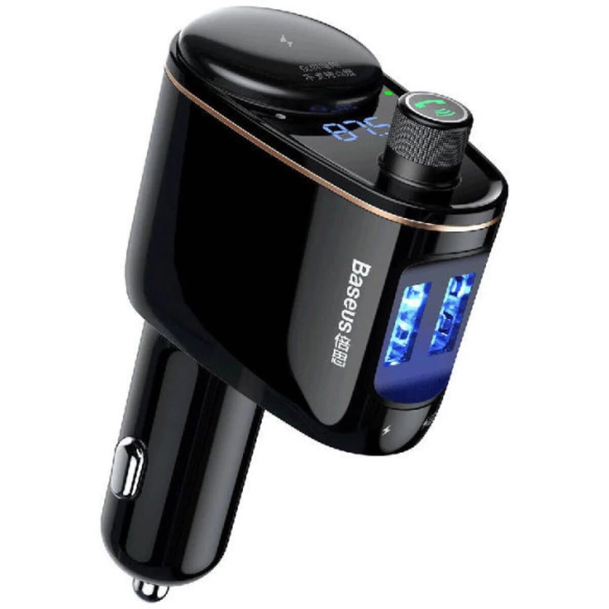 Автомобільний FM-трансмітер ресивер Baseus S-06 Car Bluetooth 4.2 USB MP3 Player Black (CCHC000001)