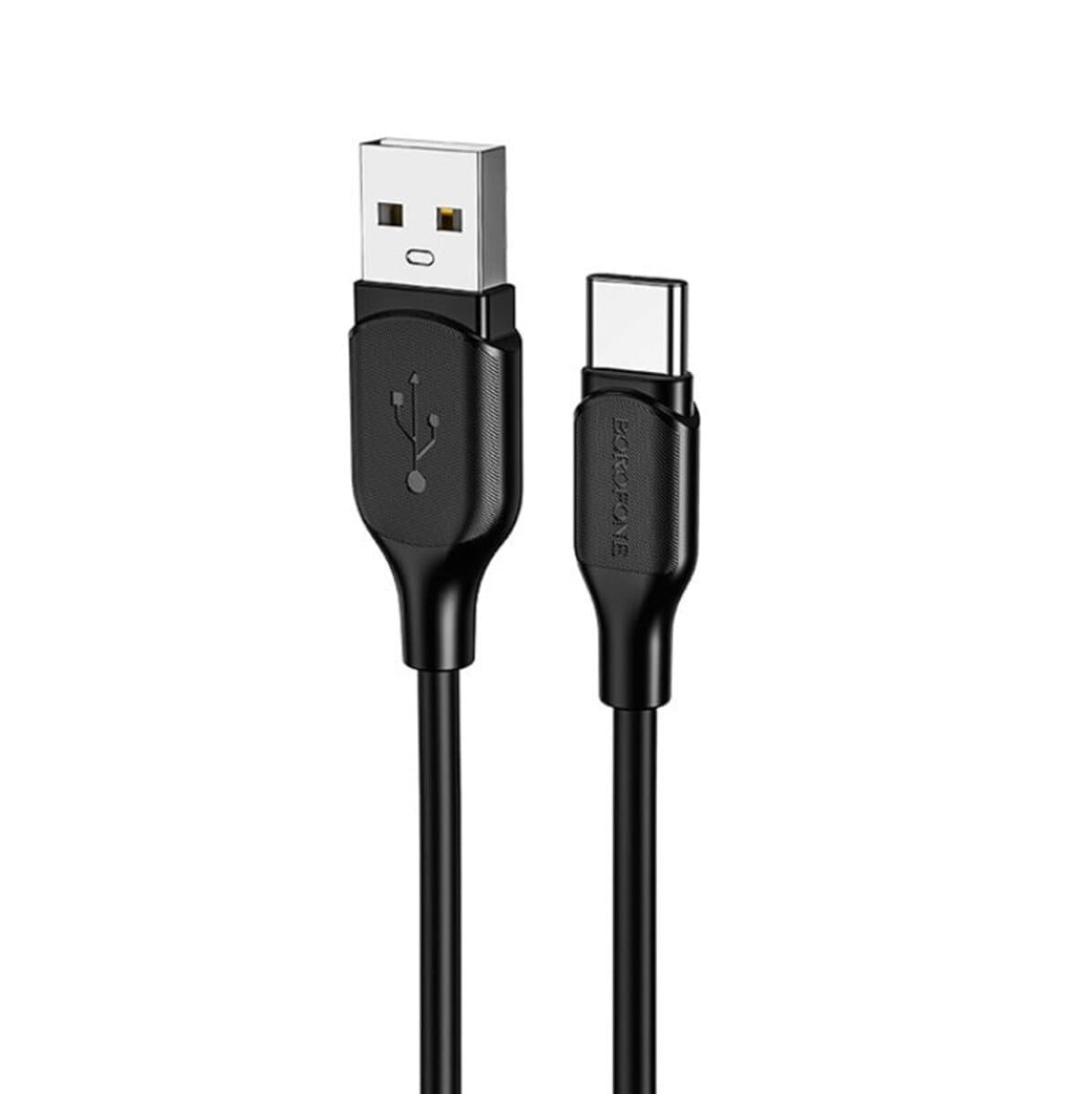Кабель BOROFONE BX42 USB to Type-C 3A 1m silicone TPE connectors Black (BX42CB)