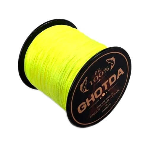 Плетений рибальський шнур GHOTDA 150м 0.28мм 16.3кг 4 жили Yellow (287077)