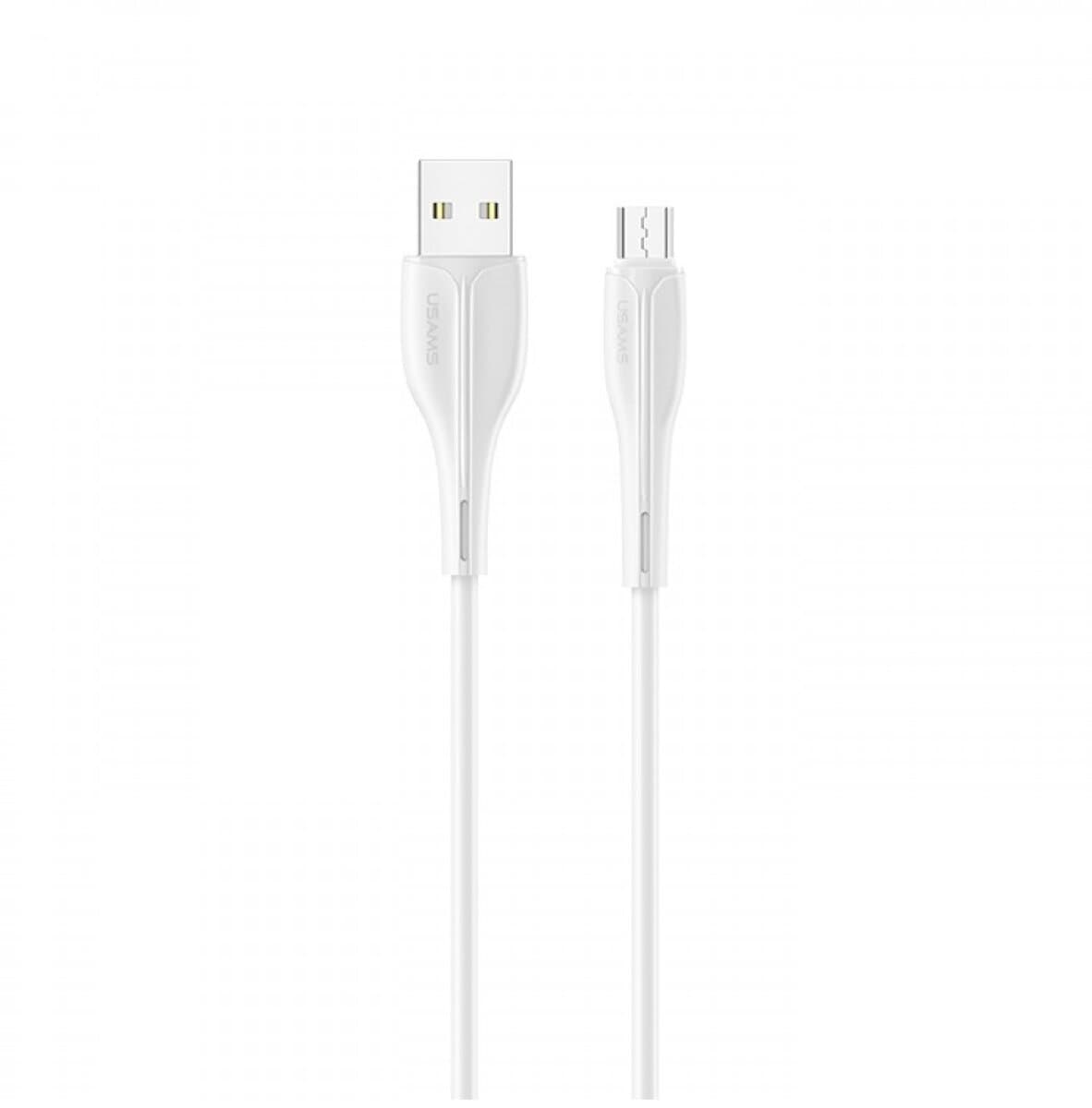 Кабель Usams US-SJ373 U38 USB to Micro-USB Charging and Data Cable 1m 2A White (SJ373USB02)