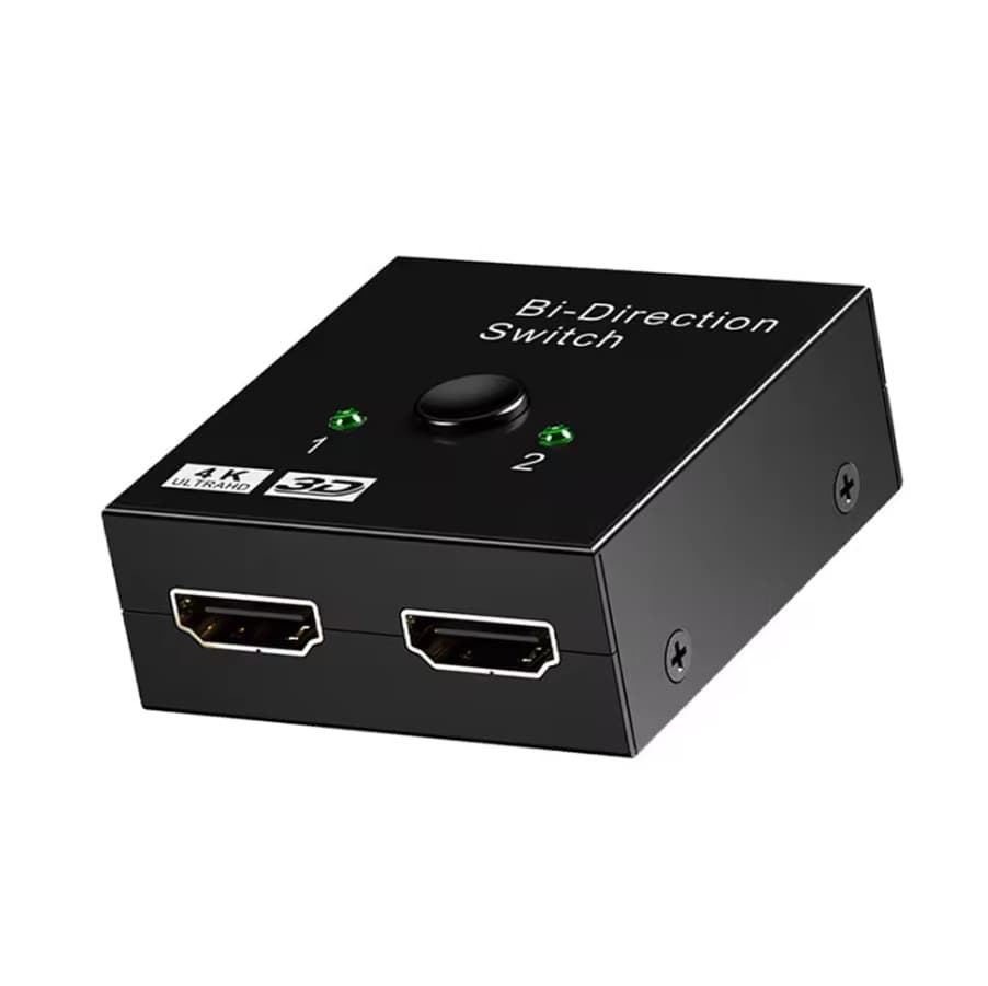 KVM свіч двонаправлений HDMI to 2x HDMI Bi-Direction Switch 4K 30Hz Black (500444)