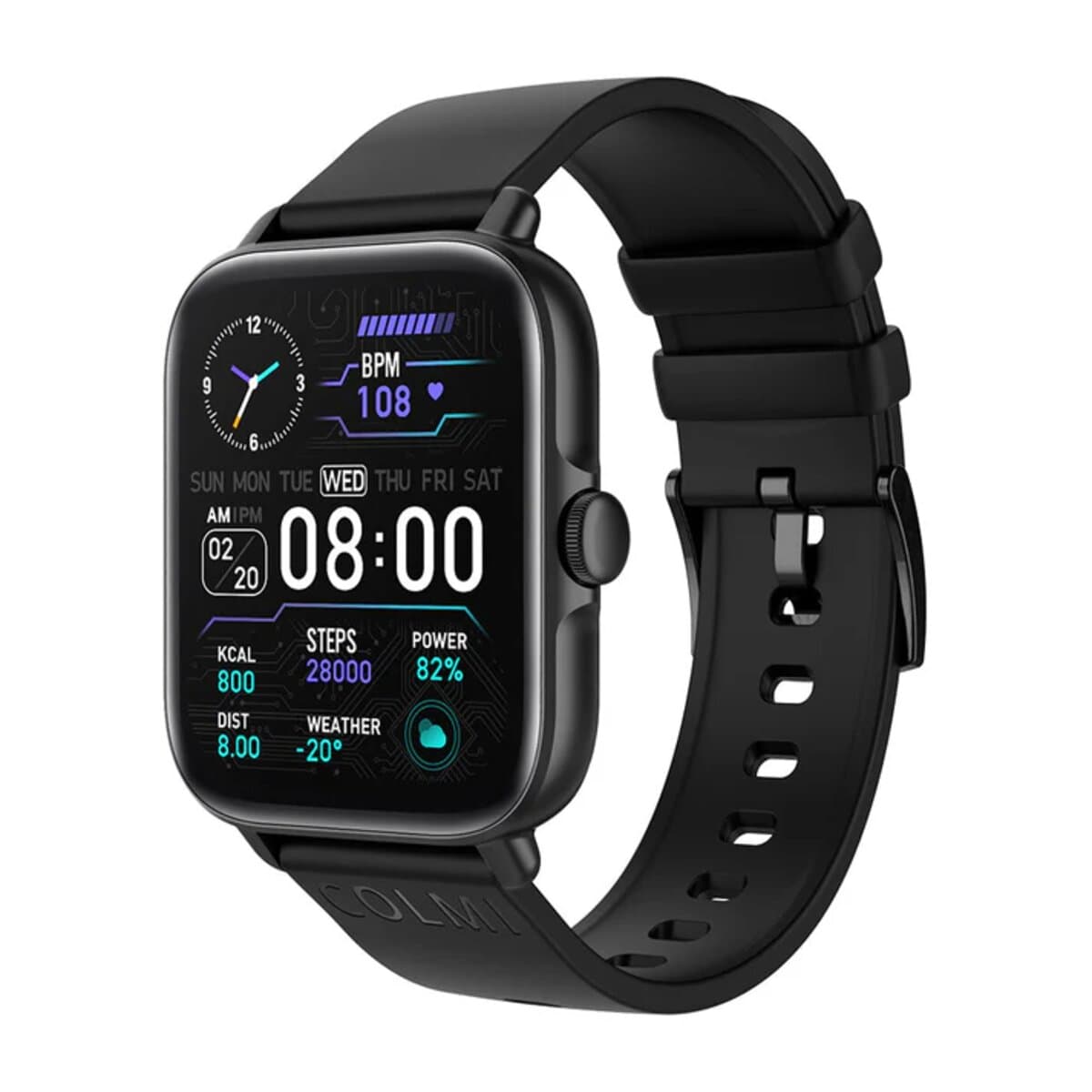 Смарт-годинник Colmi P28 Plus IP67 235mAh Black (COLP28PLUSB)