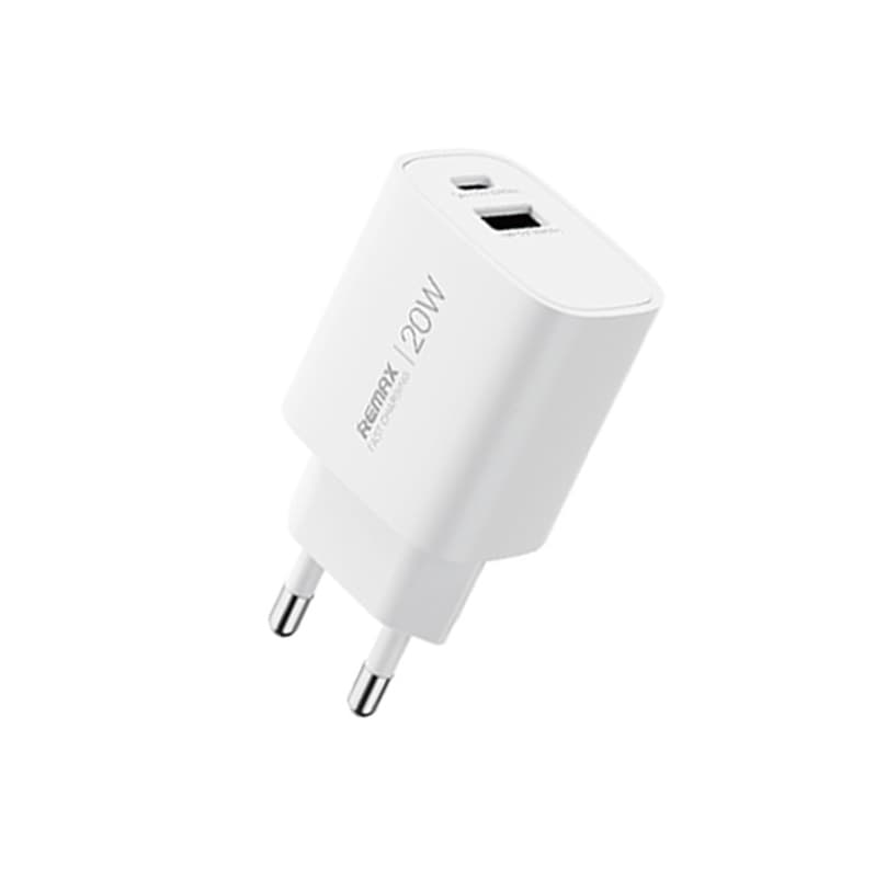 Зарядний пристрій REMAX U187-AC20W GaN Fast Charging Charger USB+Type-C EU White
