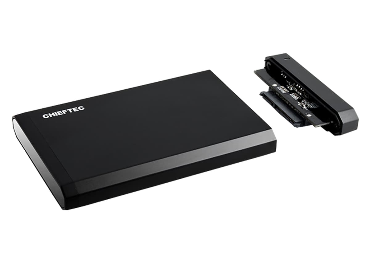 Внешний корпус для для SSD CHIEFTEC CEB-2511-U3 2.5" HDD/SSD aluminium+plastic USB3.0 Black