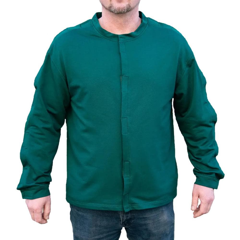 Адаптивна кофта при травмуванні Kirasa KI4280-2 двонитка 52 Dark Green