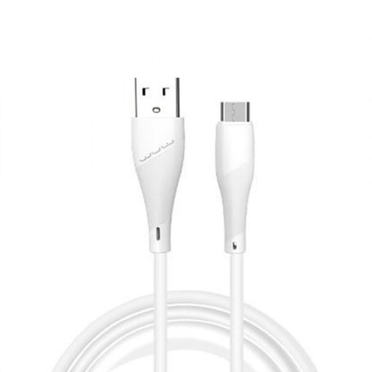 Кабель WUW X196 USB to Micro-USB 2.4A 1m White