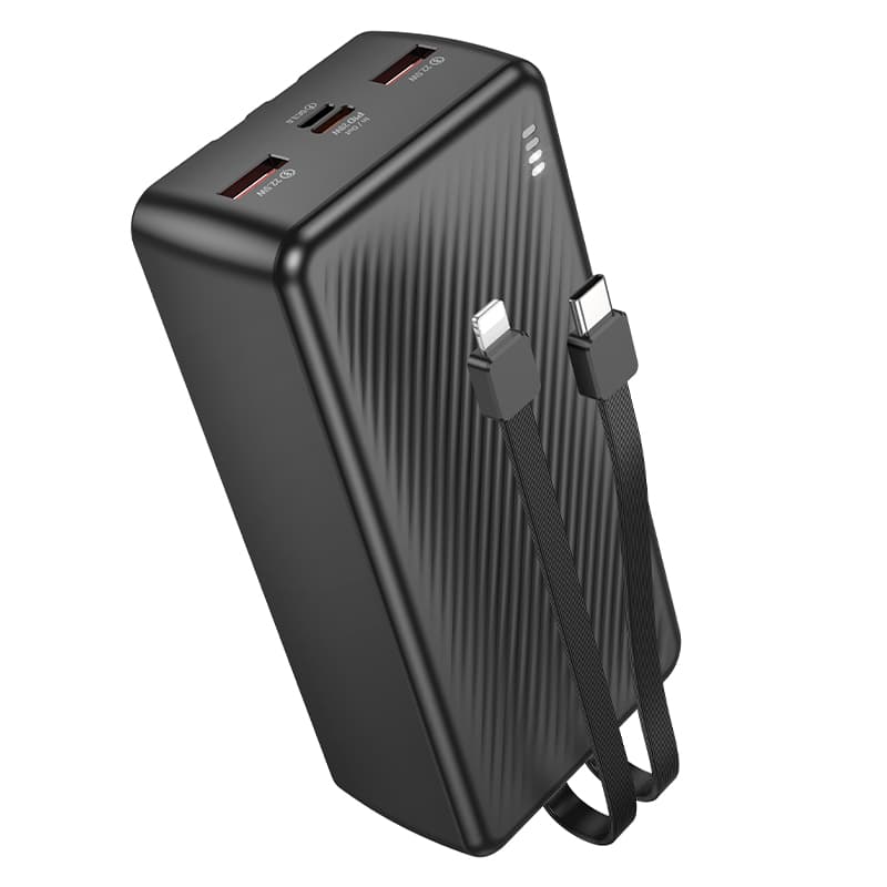 Powerbank павербанк УМБ BOROFONE BJ57B Graceful 22.5W+PD20W fully compatible with cable 30000mAh Black