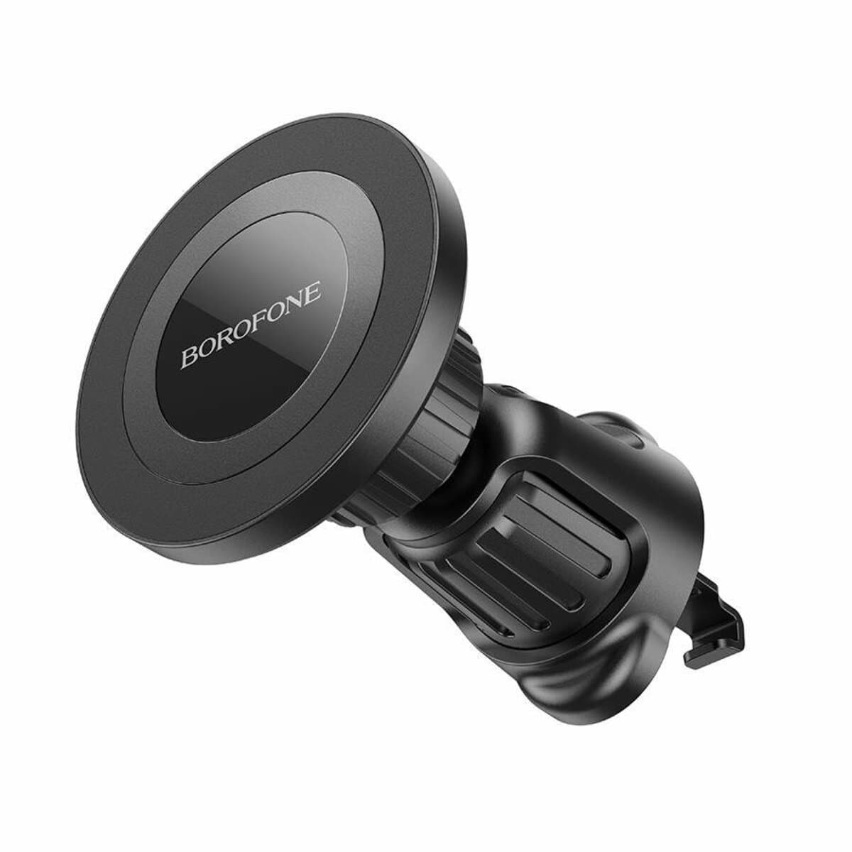 Тримач для телефону автотримач BOROFONE BH90 Ring magnetic car holder air outlet Black (BH90B)