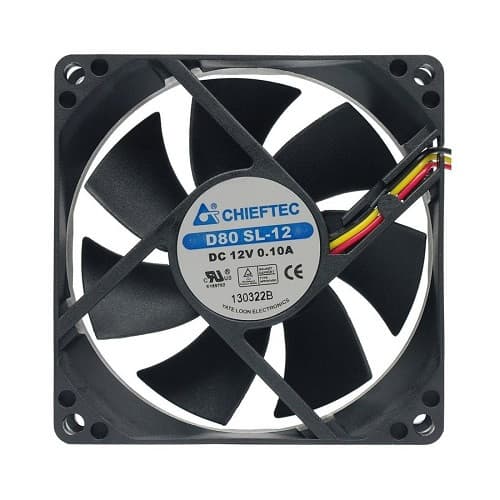 Вентилятор кулер для корпусу Chieftec AF-0825S 80мм Black (AF-0825S)