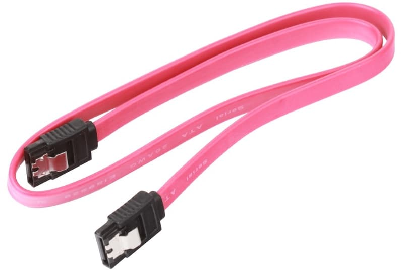Кабель SATA to SATA 3.0 7pin F/F 0.5 м із защіпками Red (S0175)