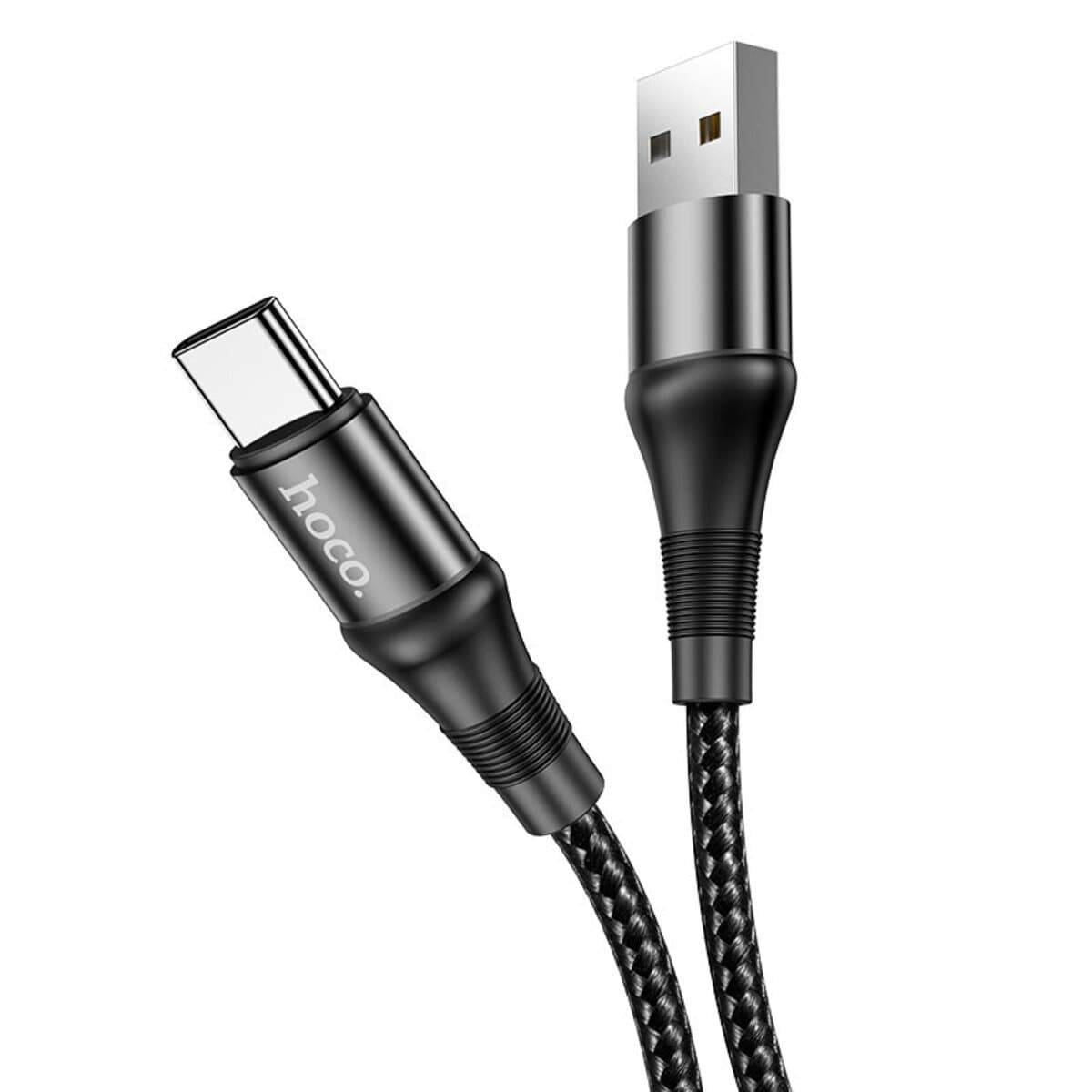 Кабель HOCO X50 USB to Type-C 3A 1m nylon aluminum connectors Black