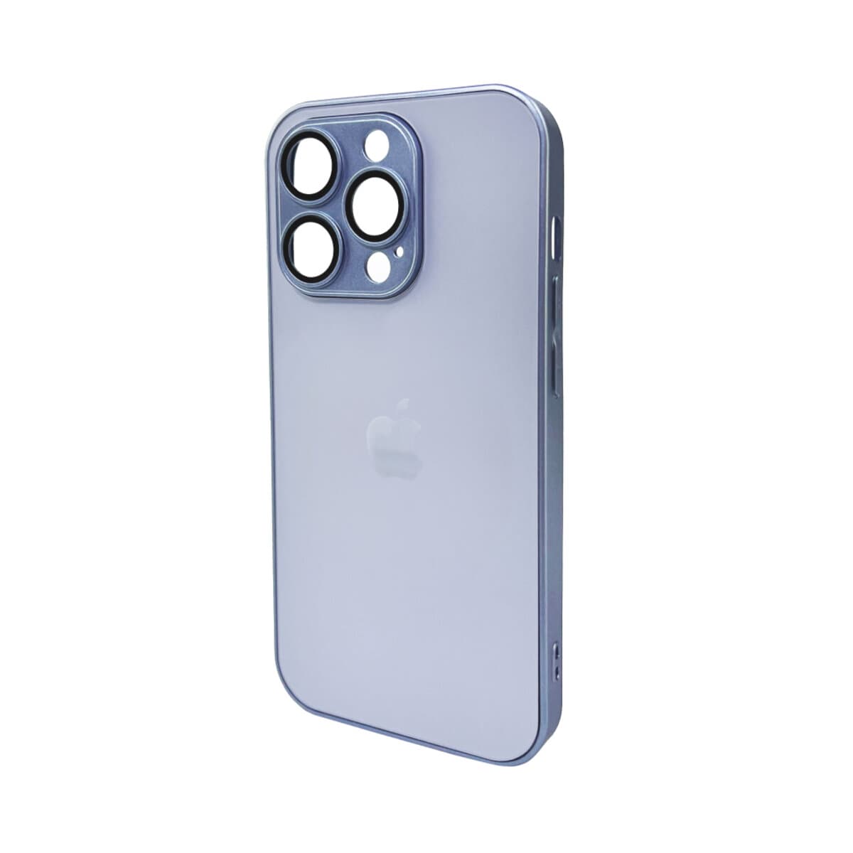 Защитный чехол-накладка AG Glass Matt Frame для Apple iPhone 15 Pro Sierra Blue (AGMattFrameiP15PLBlue)