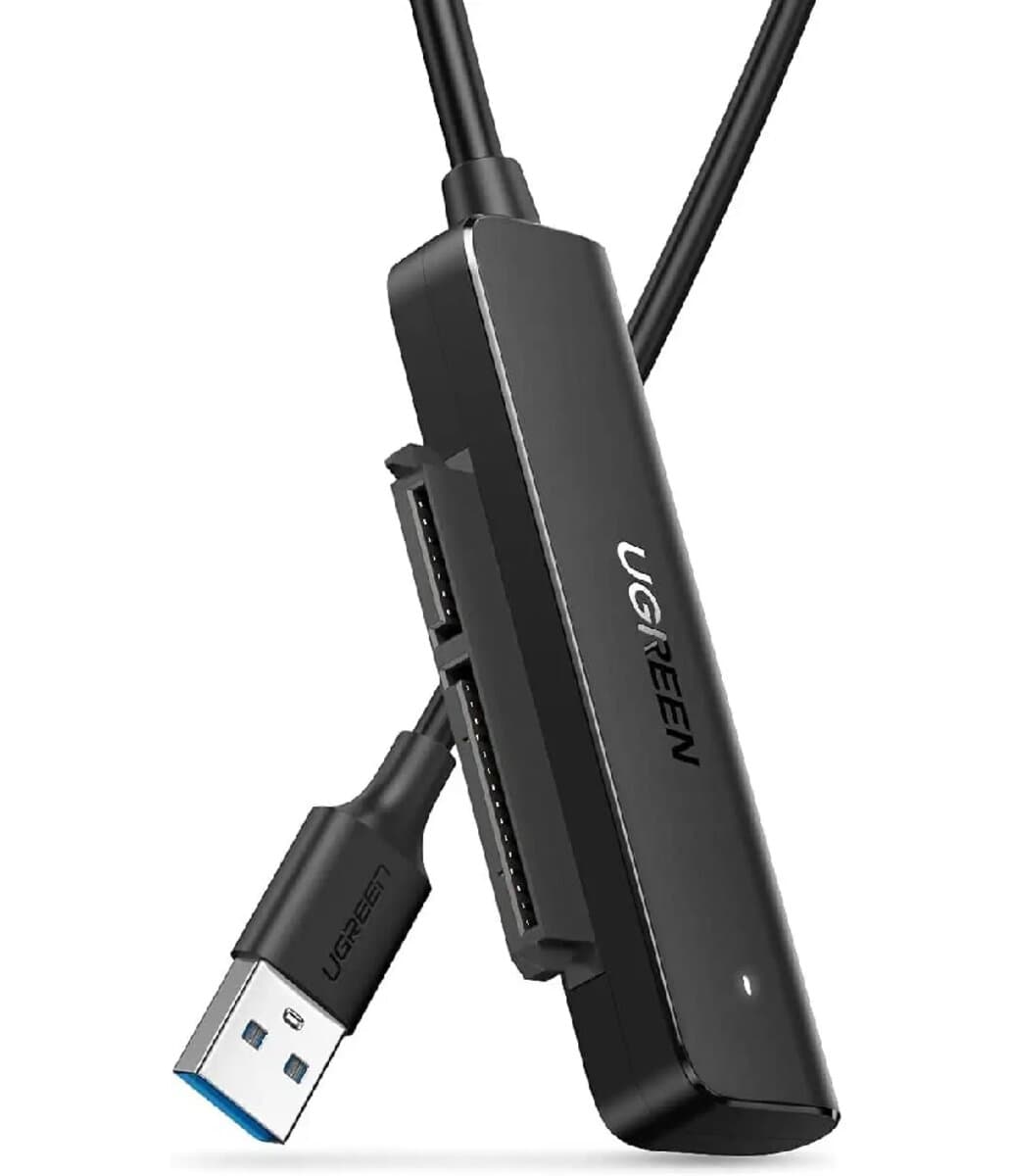 Переходник адаптер UGREEN CM321 USB to 2.5-Inch SATA Converter 50cm Black (UGR-70609)
