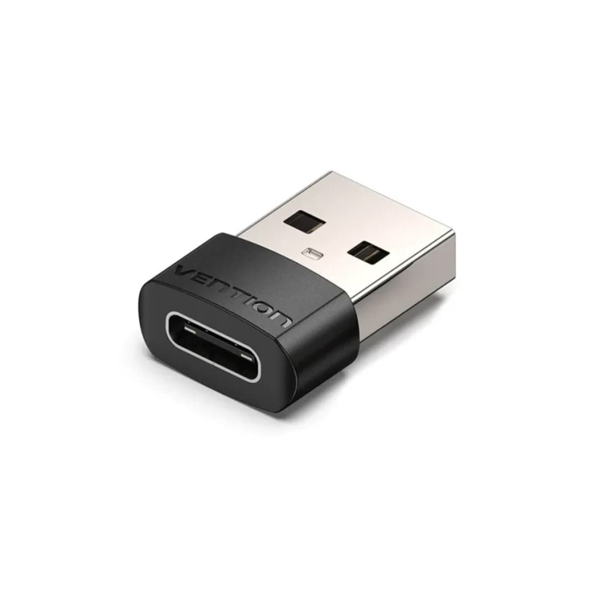 Адаптер перехідник Vention USB 2.0 Male to USB-C Adapter PVC Type Black (CDWB0)