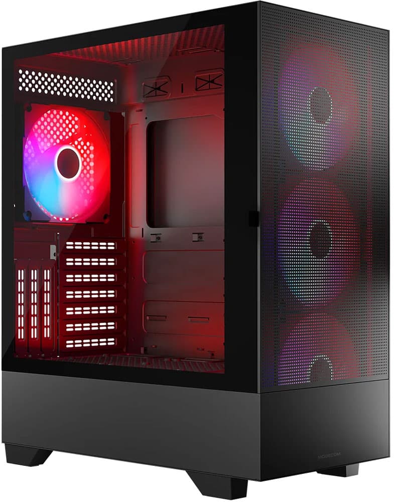 Корпус Modecom SIROCO ARGB FLOW MIDI UКорпус комп'ютера Modecom SIROCO ARGB FLOW MIDI USB 3.0x2+TYPE-C без БЖ ATX Black (AT-SIROCO-MG-10-00ARGB-00)SB 3.0x2+TYPE-C BLACK без БЖ ATX
