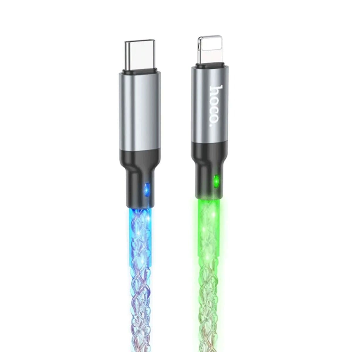 Кабель HOCO U112 Shine Type-C to Lightning PD Charging Data Cable 3A 1m 20W Grey