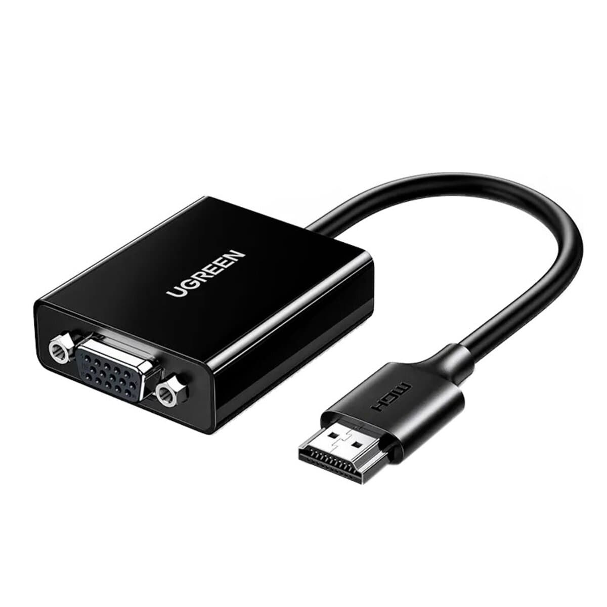 Переходник адаптер UGREEN CM611 HDMI to VGA Adapter Black (UGR-90813)