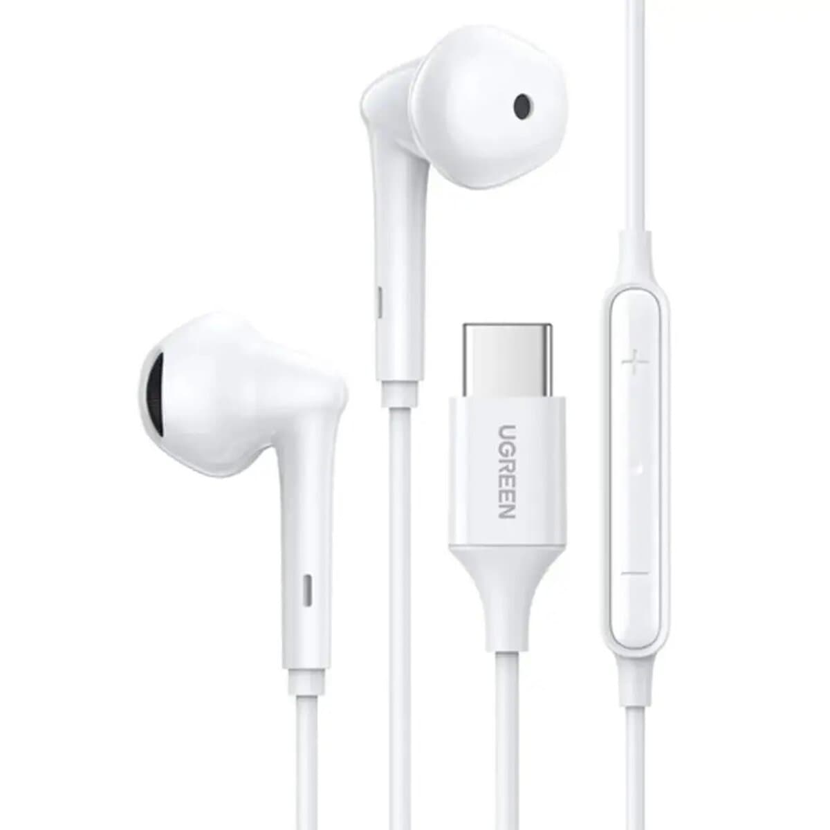Проводные наушники UGREEN EP101 Wired Earphones with Type-C Connector 1.2м White (UGR-60700)