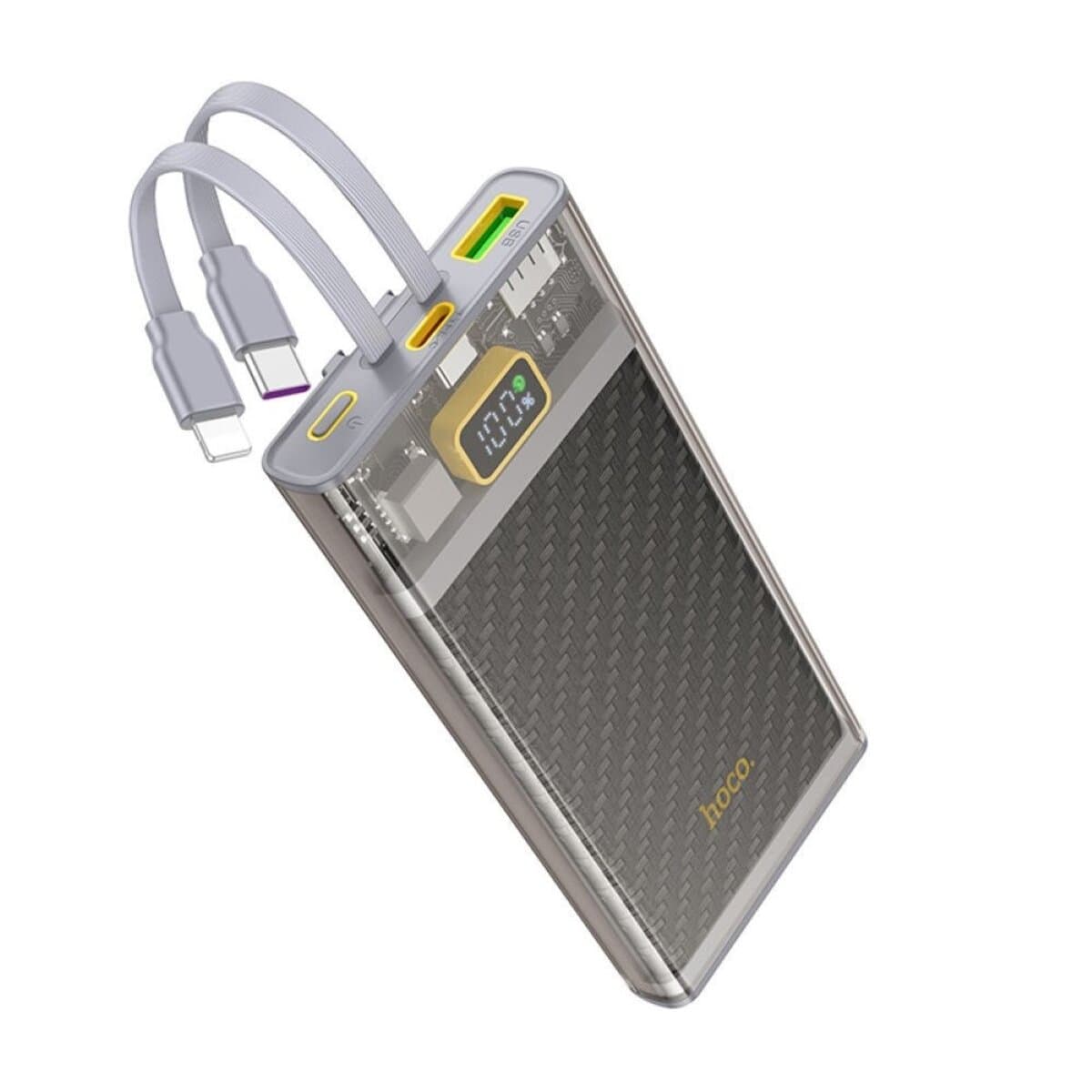 Powerbank павербанк УМБ HOCO J104 Discovery edition 22.5W fully compatible with cable 10000mAh Grey